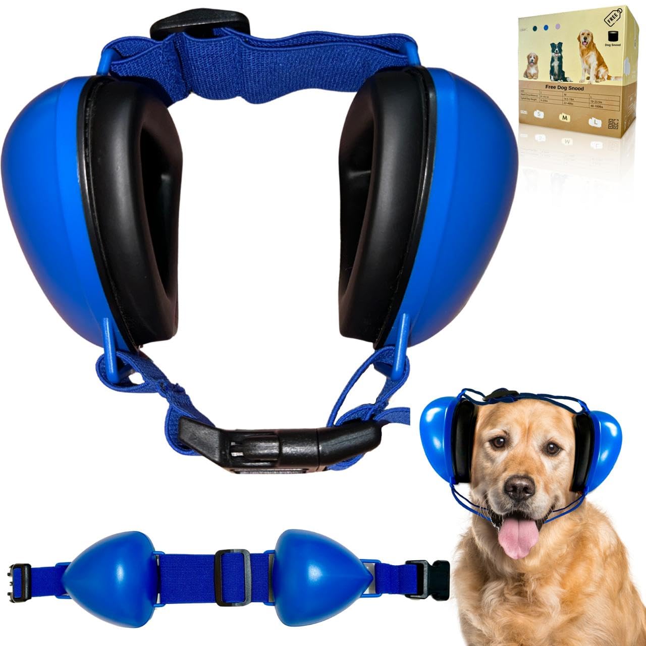 Dog Headphones for Fireworks Dog Ear Muffs Noise Protection Noise Cancelling Headphones Dogs Earmuffs Fireworks Dog Ear Plugs Medium