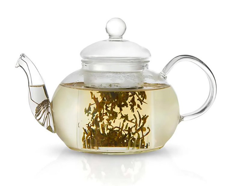 Round Pearl Glass Teapot with Infuser - 800ml