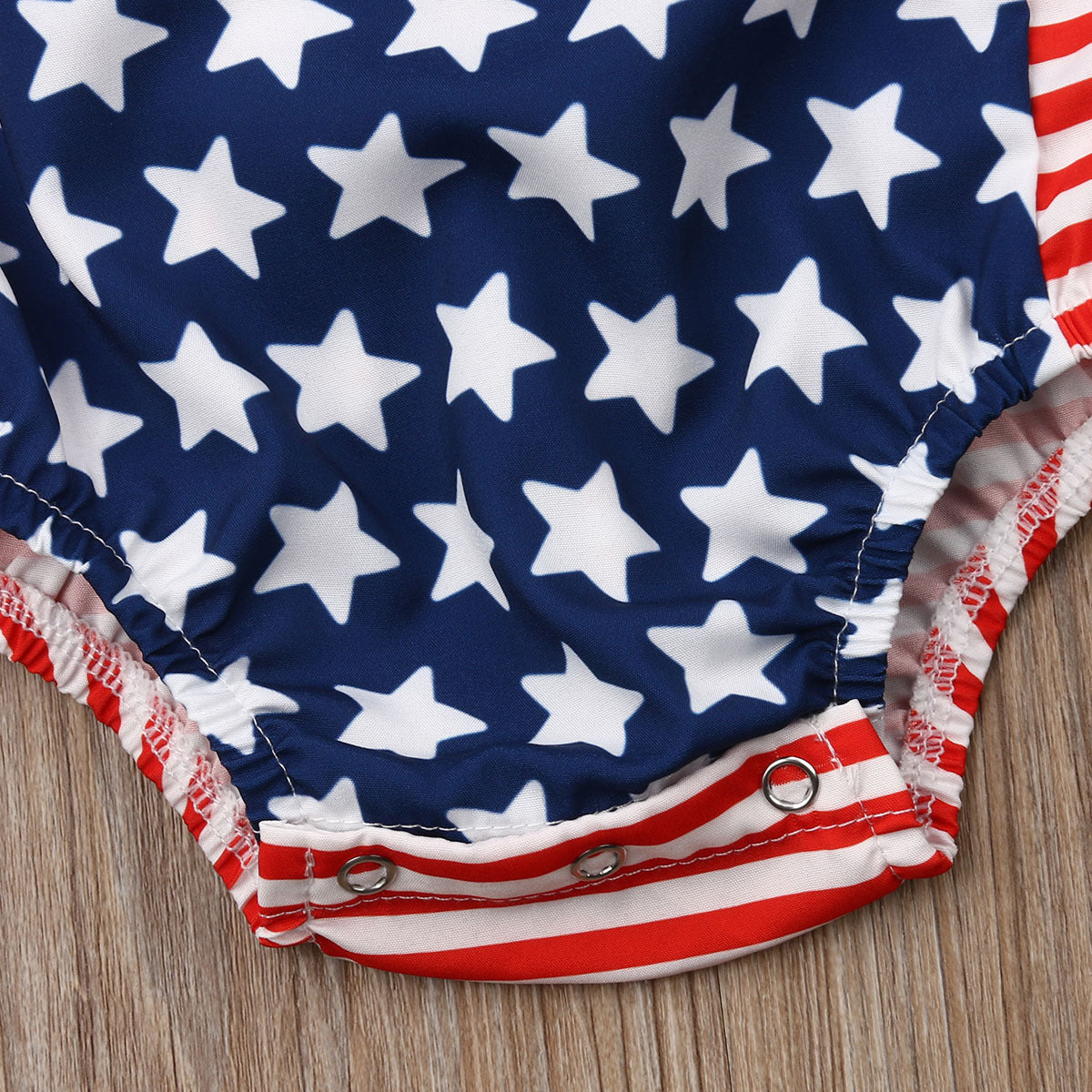 Summer Kids Independence Day Star Stripe Romper
